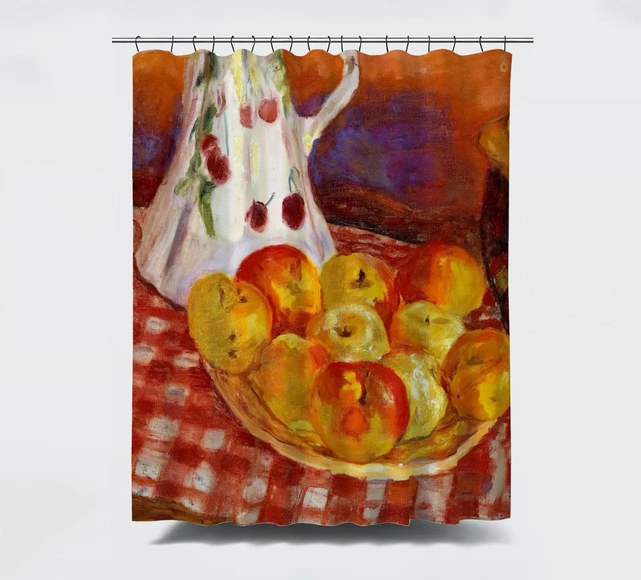 Pierre Bonnard - Mele rosse e gialle tenda da doccia da ARTOTHEK