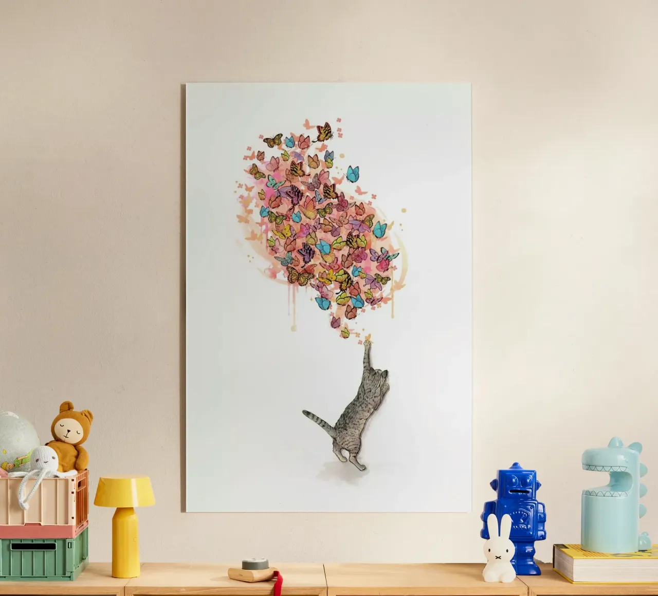 Catching Butterflies Acryl-Glas von Laura Graves