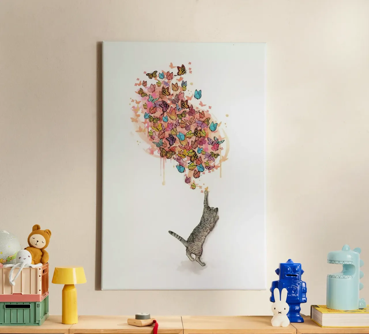 Catching Butterflies canvas by Laura Graves