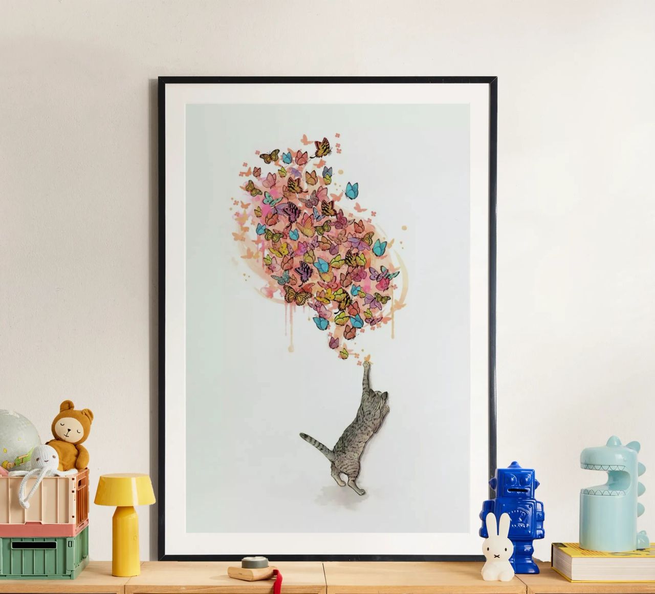 Catching Butterflies Poster von Laura Graves