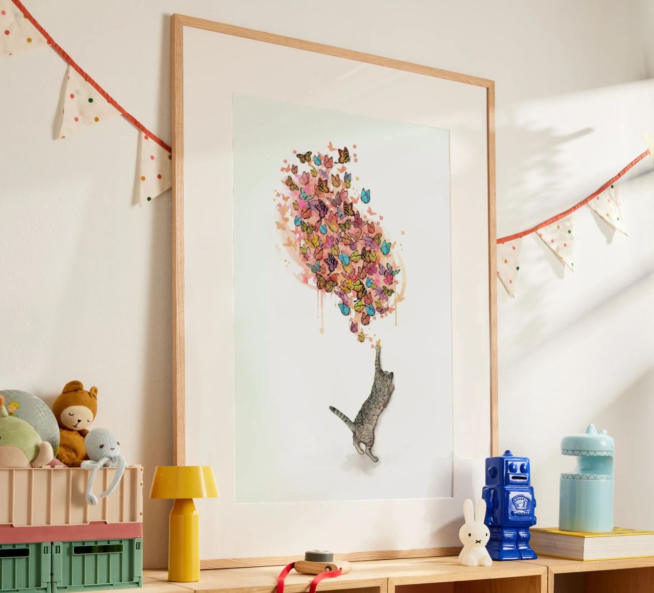 Catching Butterflies Poster von Laura Graves