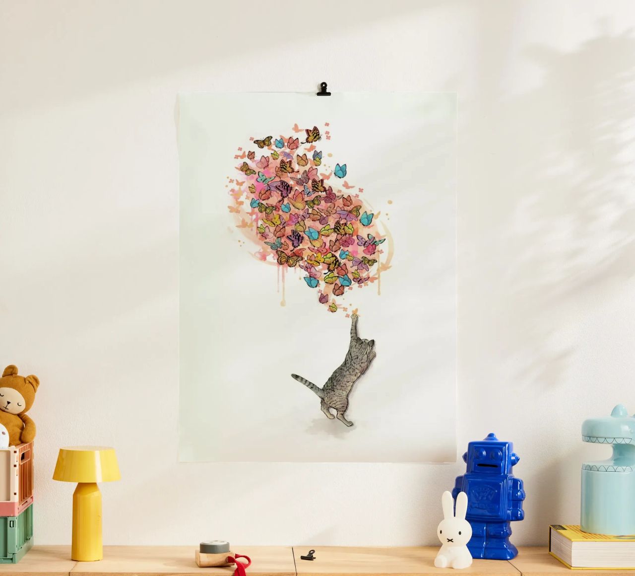 Catching Butterflies Poster von Laura Graves