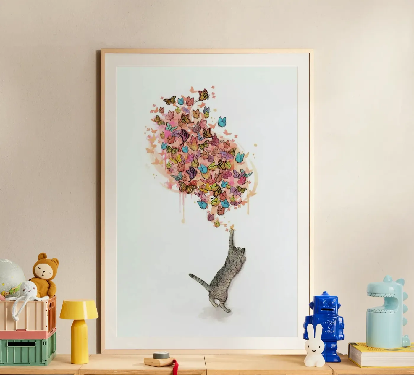 Catching Butterflies poster by Laura Graves
