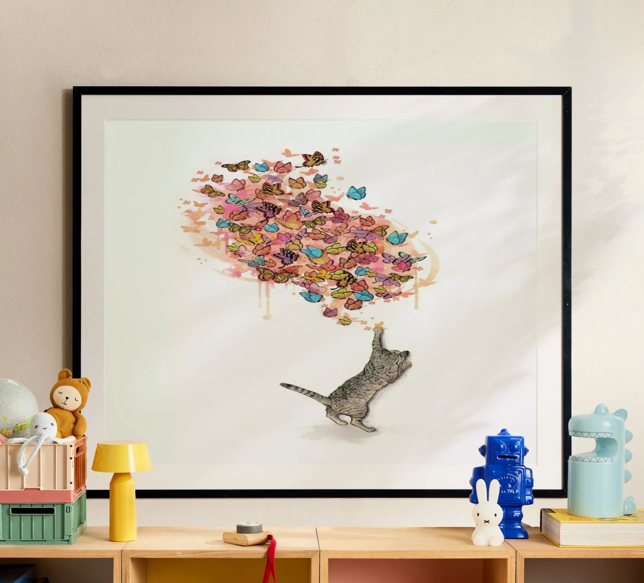 Catching Butterflies Poster von Laura Graves