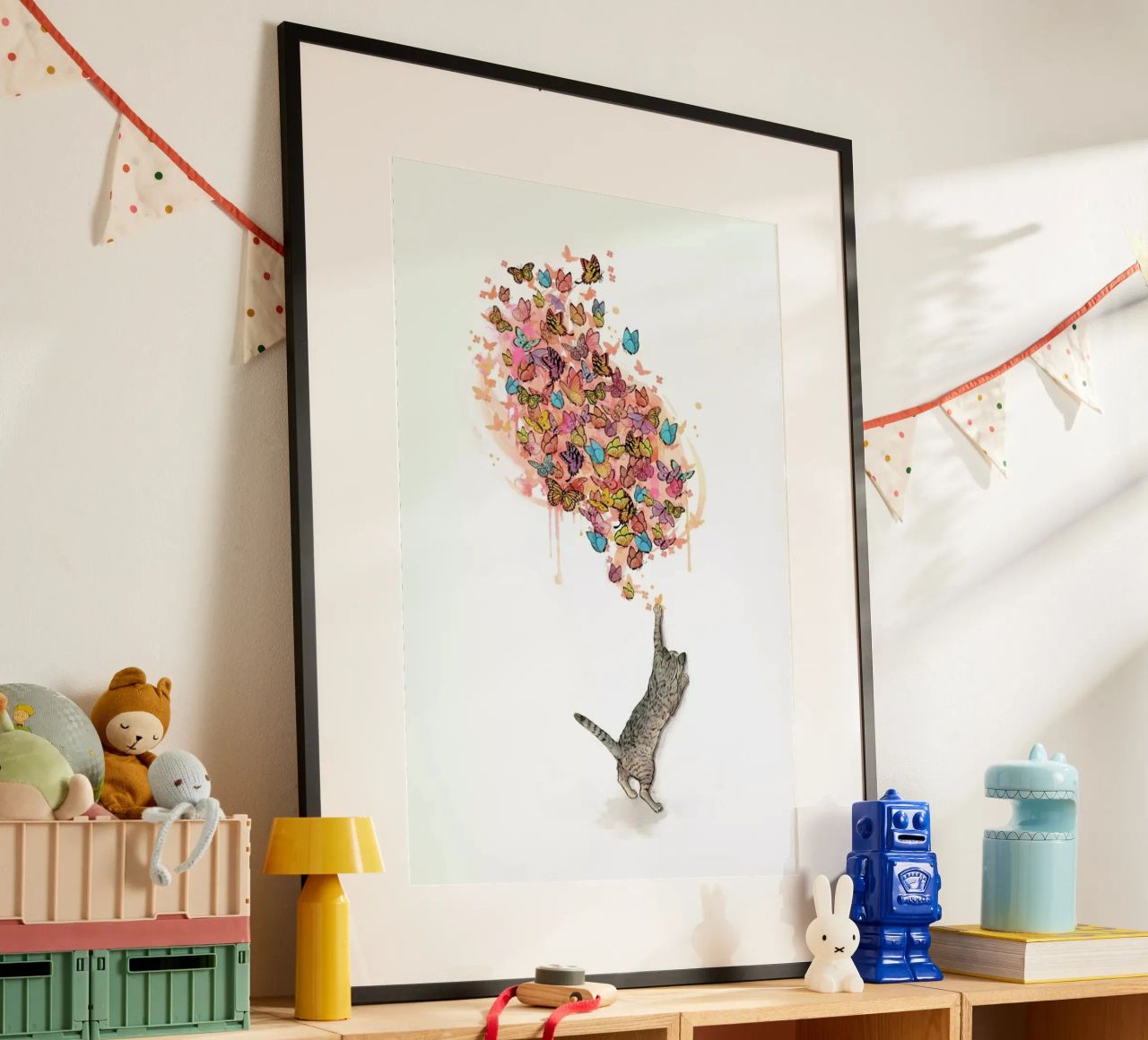 Catching Butterflies Poster von Laura Graves