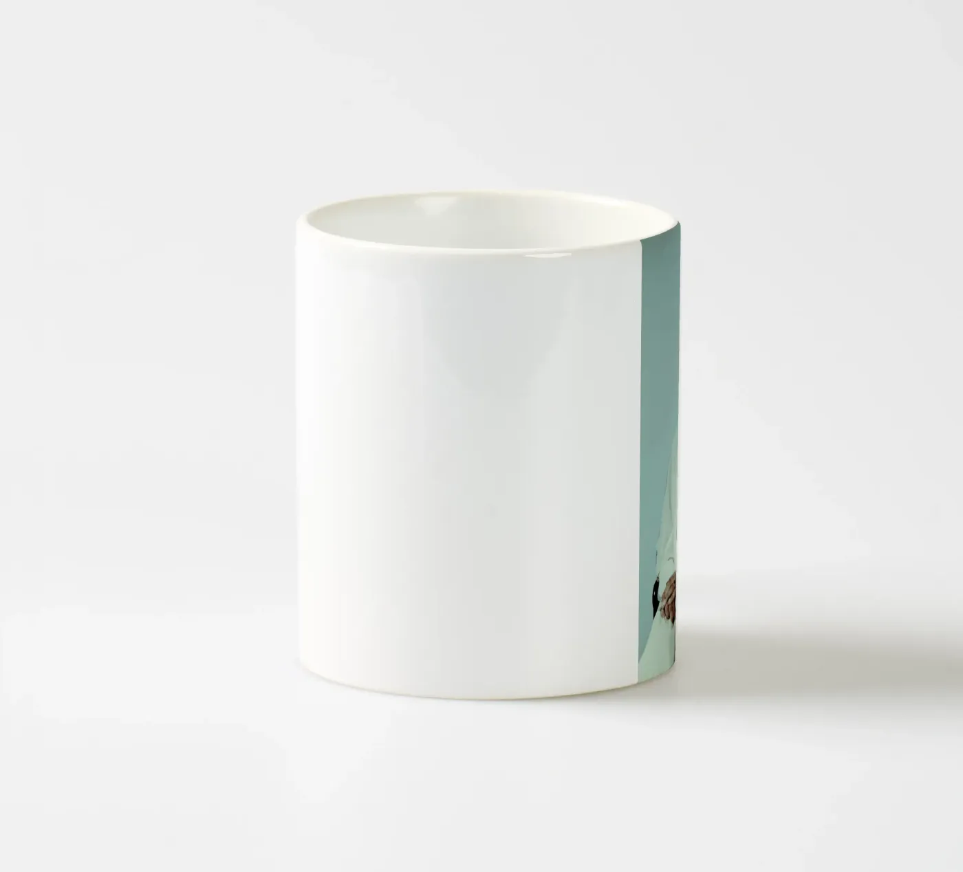 Postiche 3 ceramic mug by Julian Wolkenstein