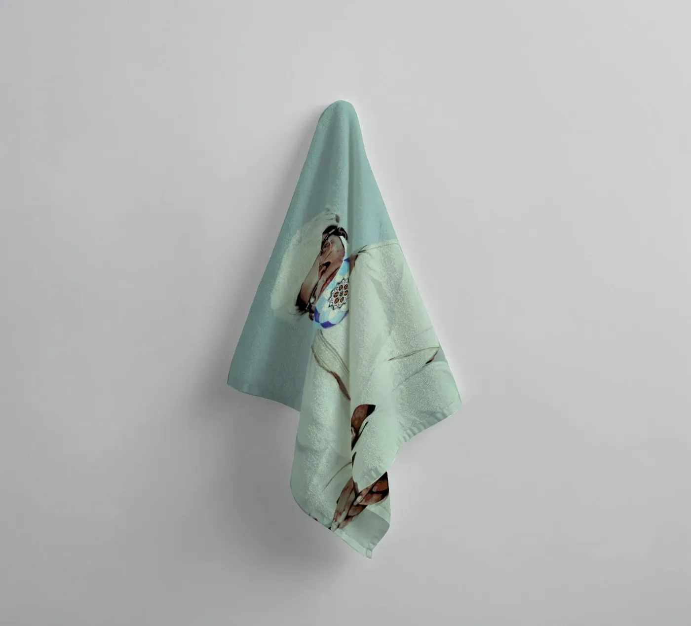 Postiche 3 towel by Julian Wolkenstein