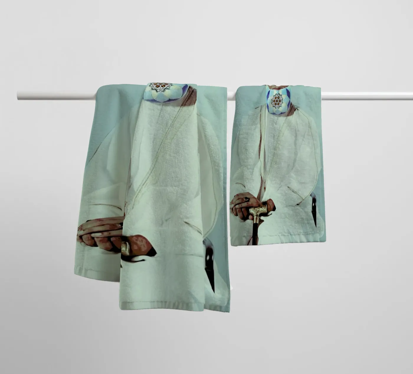 Postiche 3 towel by Julian Wolkenstein