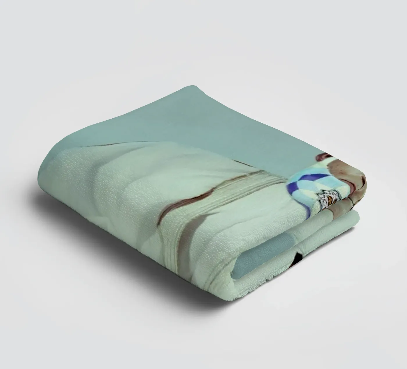 Postiche 3 towel by Julian Wolkenstein