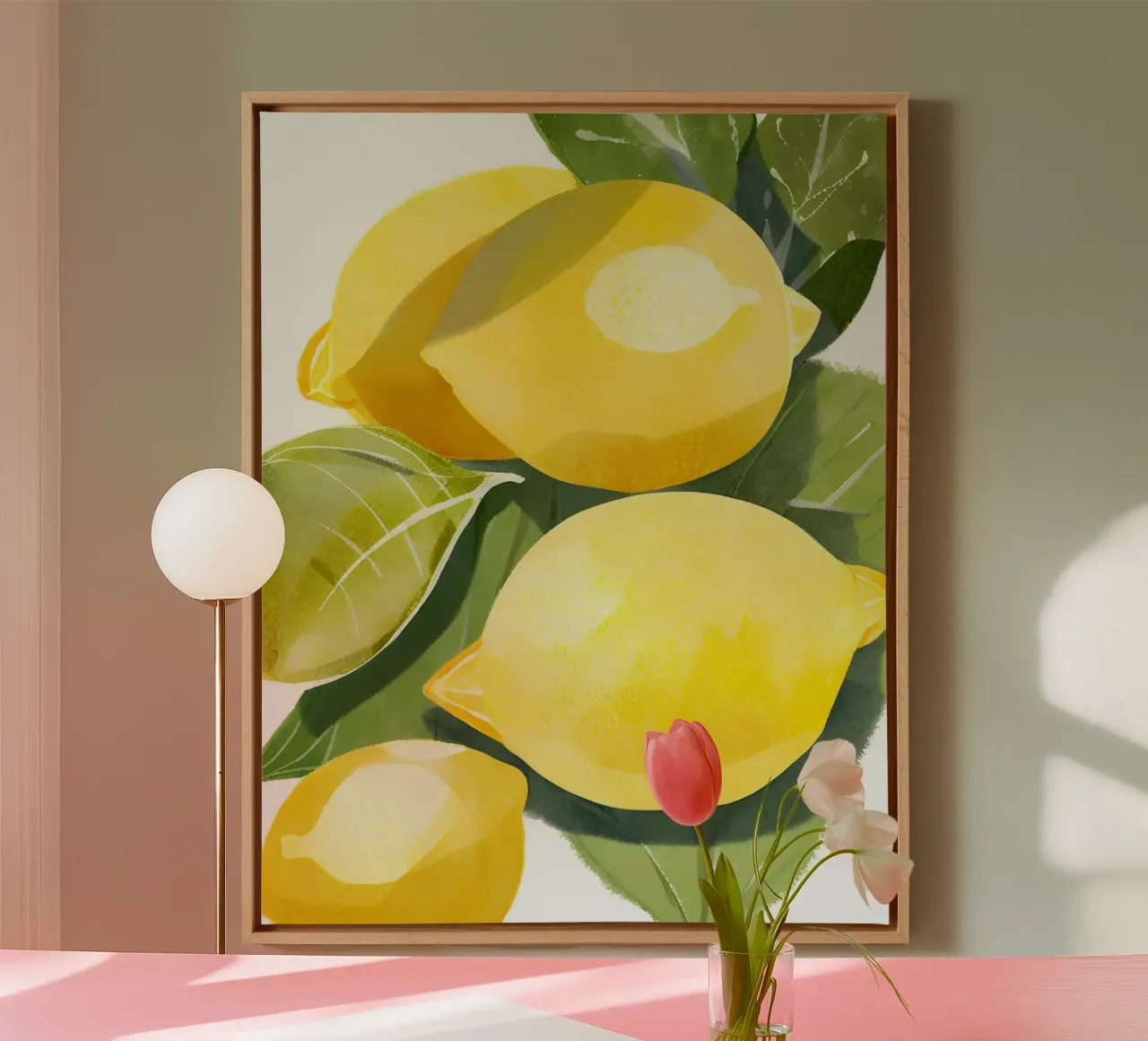 Zitronendruck canvas met Baklijst van designsbysophia