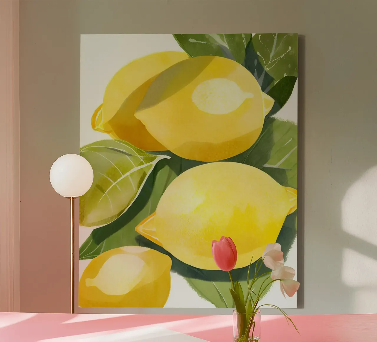 Zitronendruck canvas met Baklijst van designsbysophia