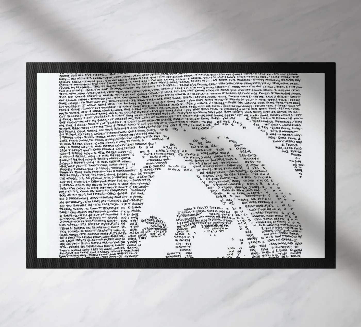 Nirvana doormat by Mike Matola