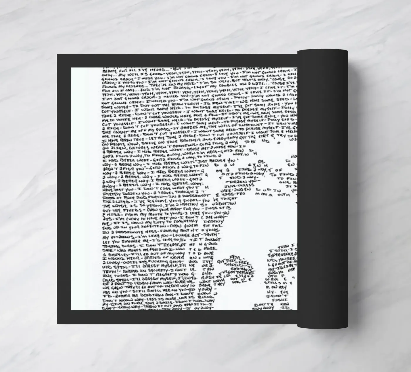 Nirvana doormat by Mike Matola