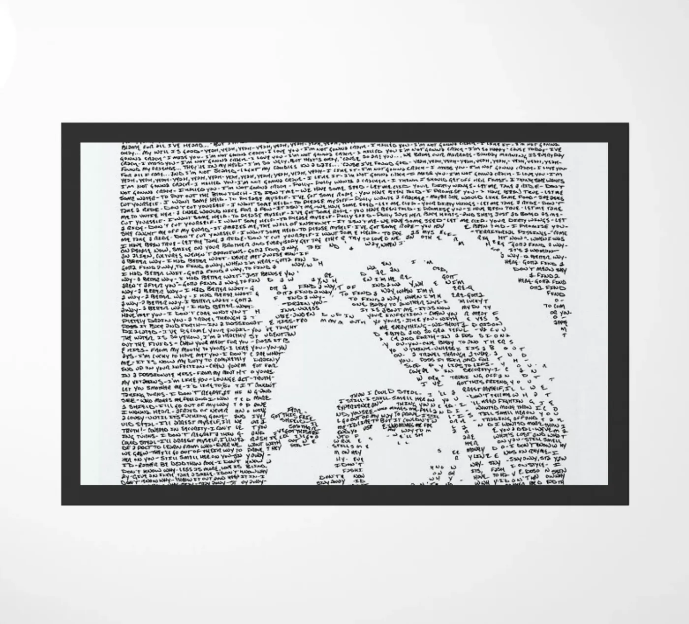 Nirvana doormat by Mike Matola