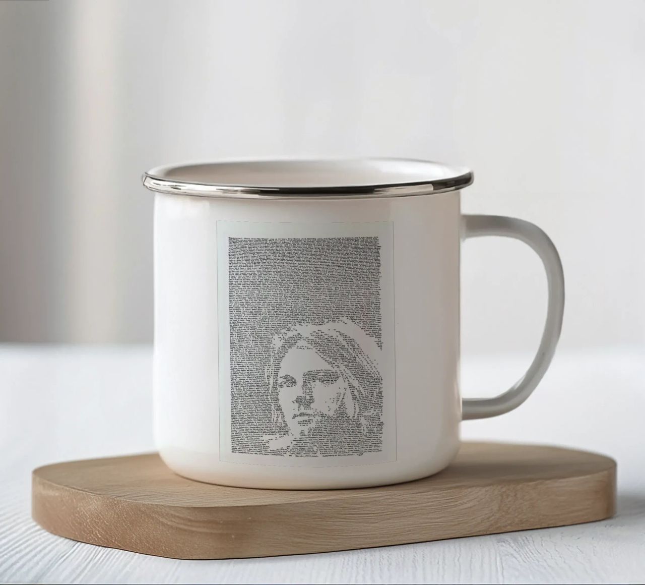 Nirvana tazza in smalto da Mike Matola