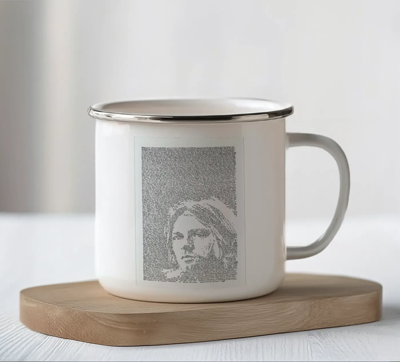 Nirvana enamel mug by Mike Matola