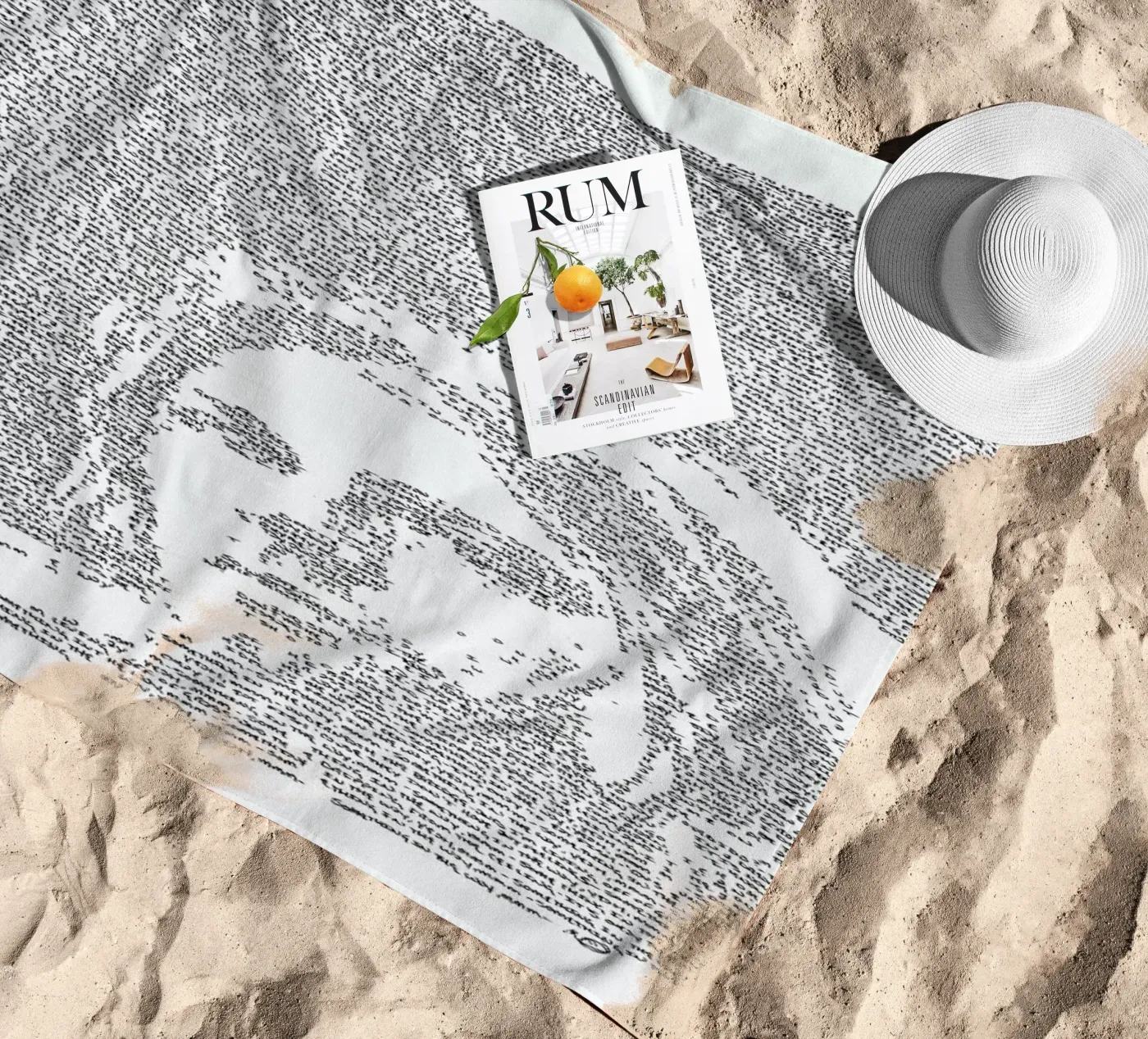 Nirvana beach towel by Mike Matola