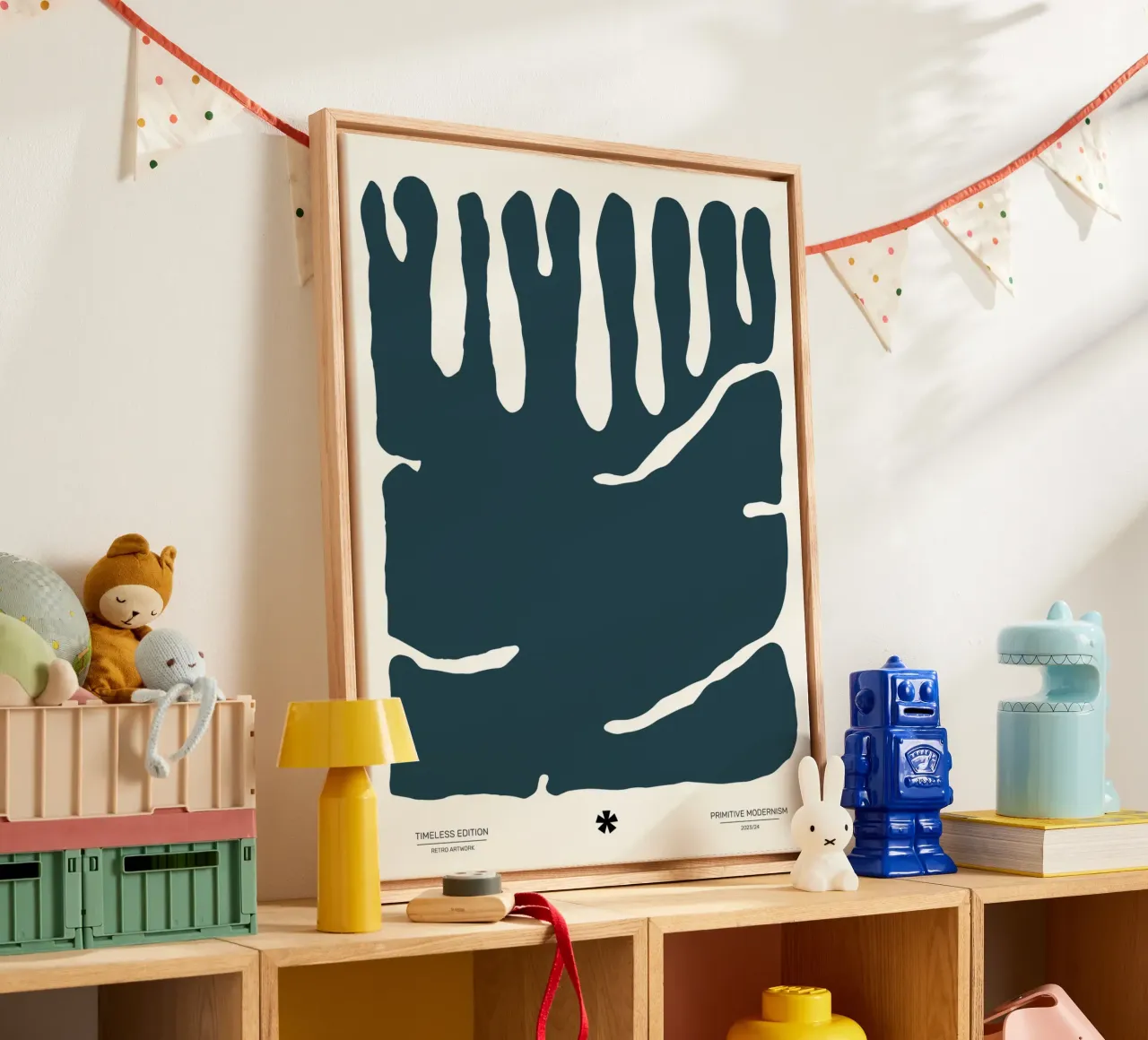Color Flow No 7 tela con Cornice a cassetta da treechild