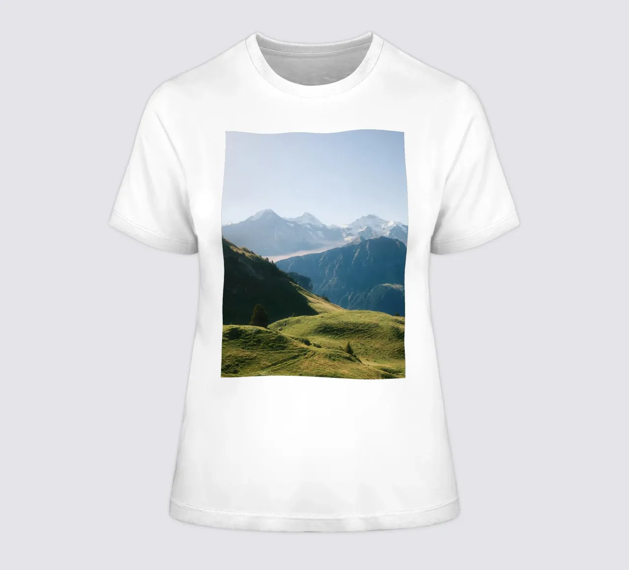 Eiger, Mönch & Jungfrau: Timeless Majesty t-shirt da donna da FujiSwiss