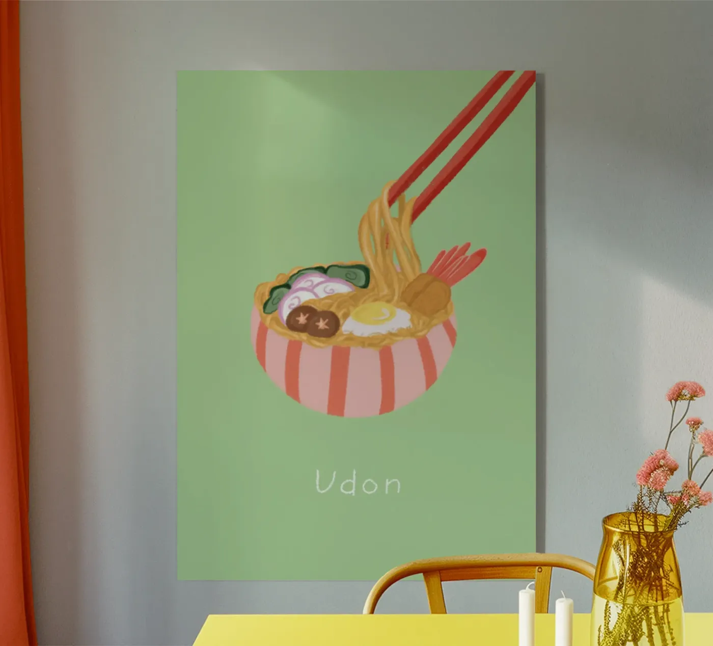 Udon acryl van Papergreyy