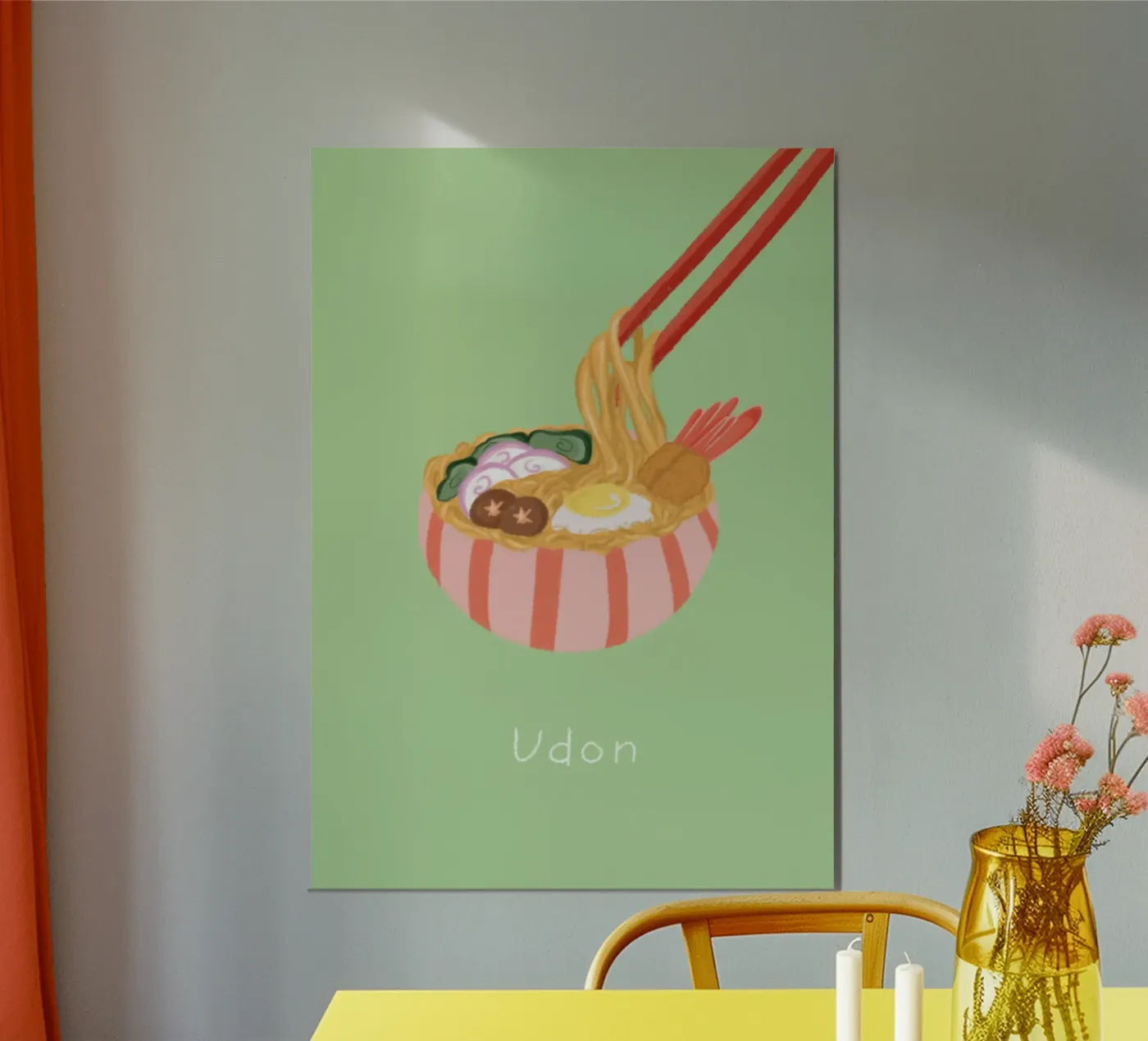 Udon poster da Papergreyy