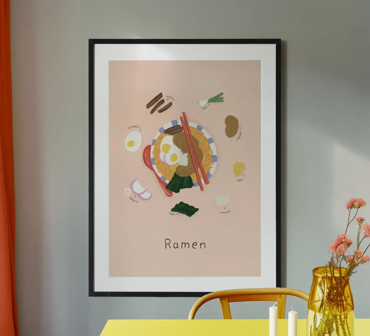 Ramen poster da Papergreyy