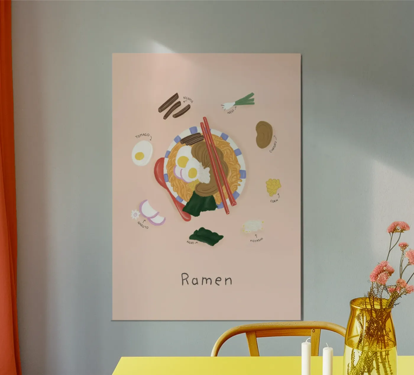 Ramen poster da Papergreyy