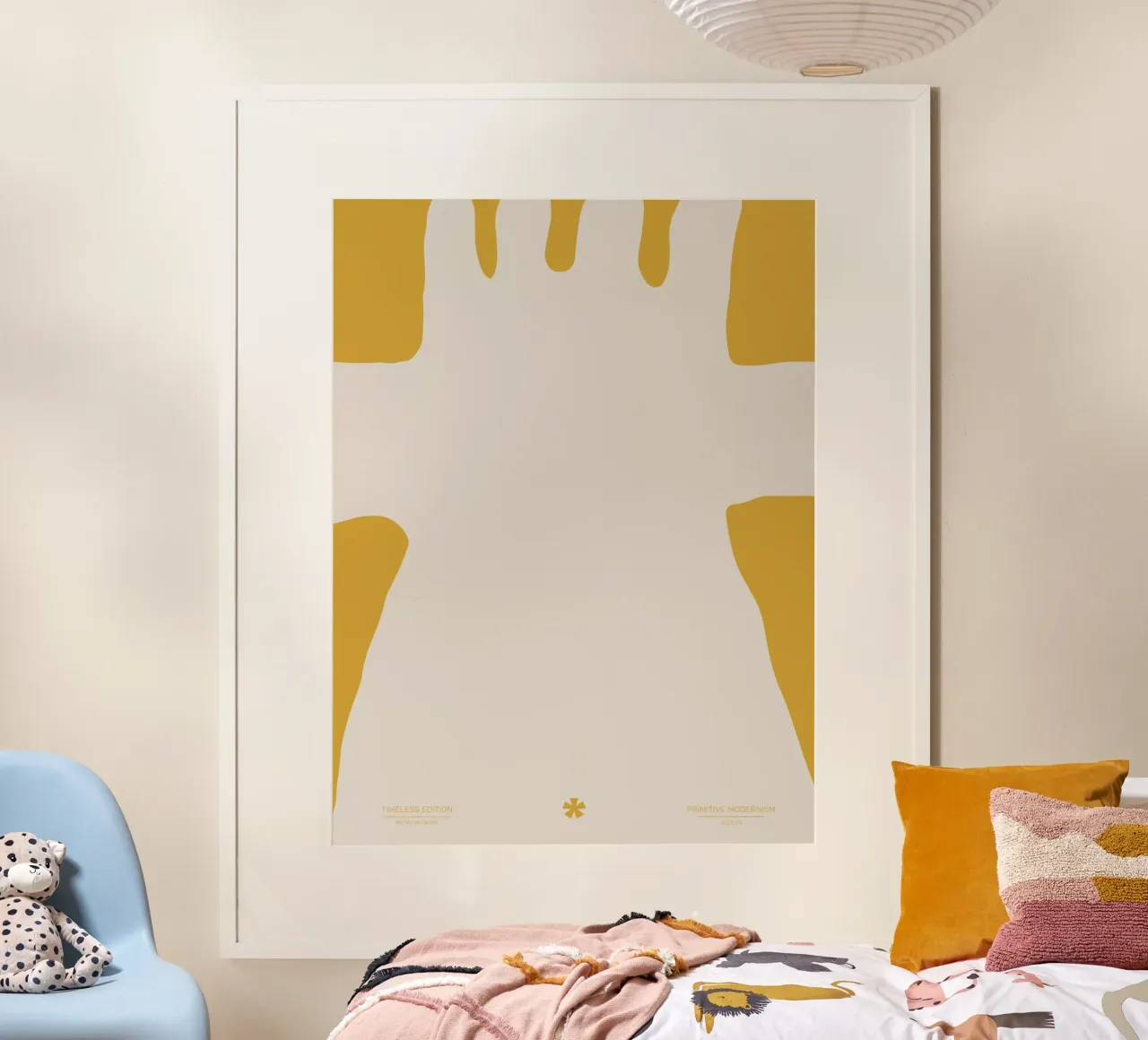 Color Flow No 3 poster con telaio in alluminio da treechild