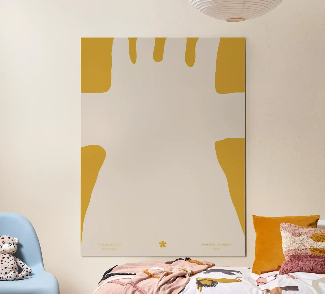 Color Flow No 3 poster con telaio in alluminio da treechild