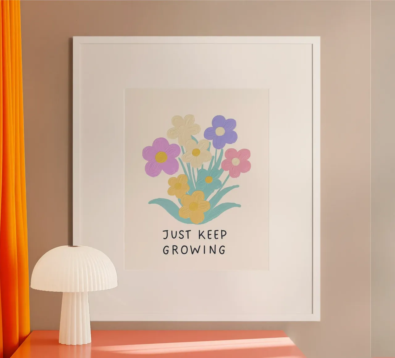 Just keep growing poster da designsbysophia