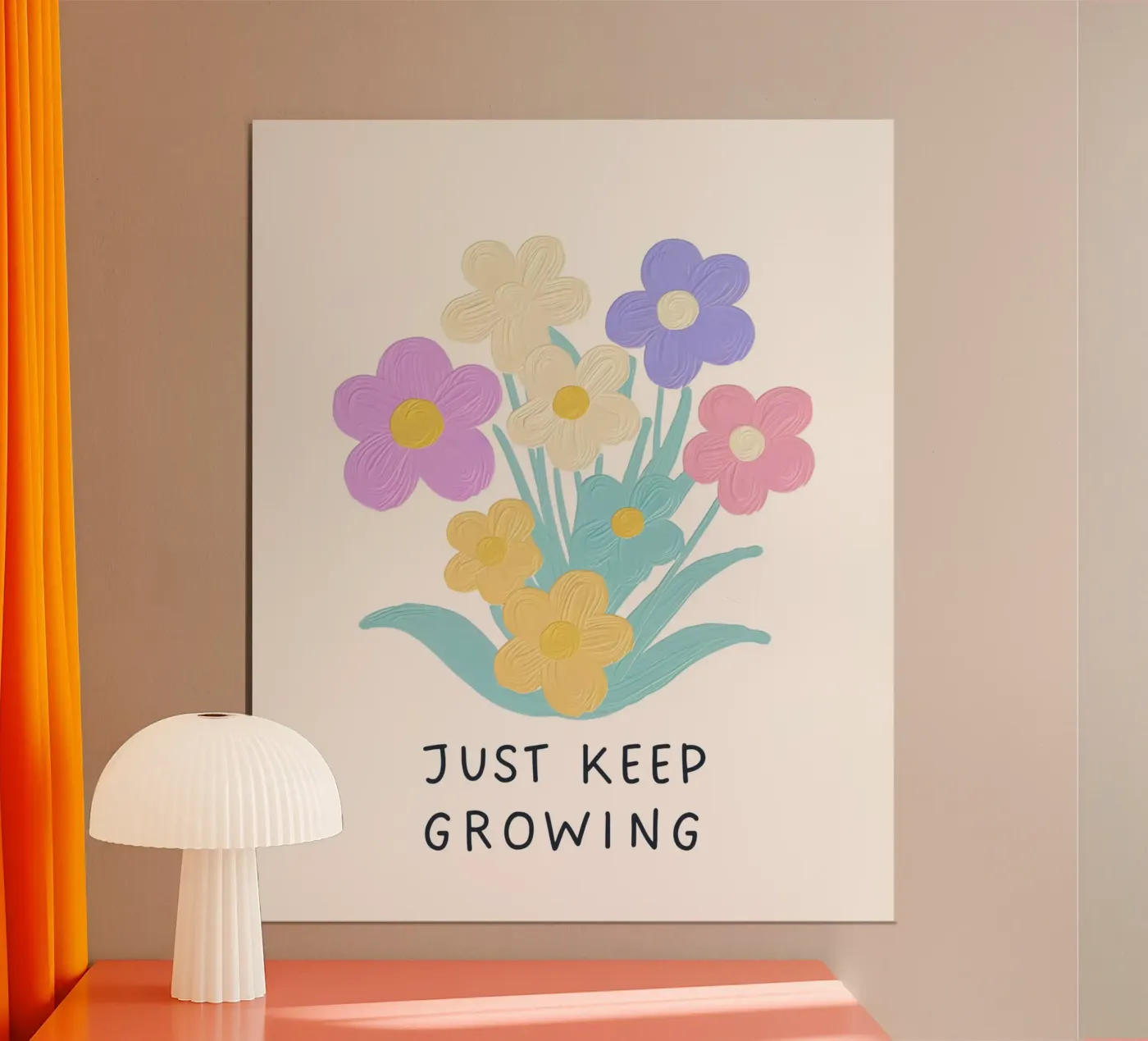 Just keep growing poster by designsbysophia
