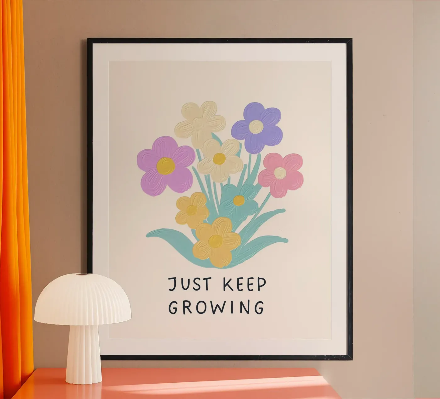 Just keep growing poster by designsbysophia