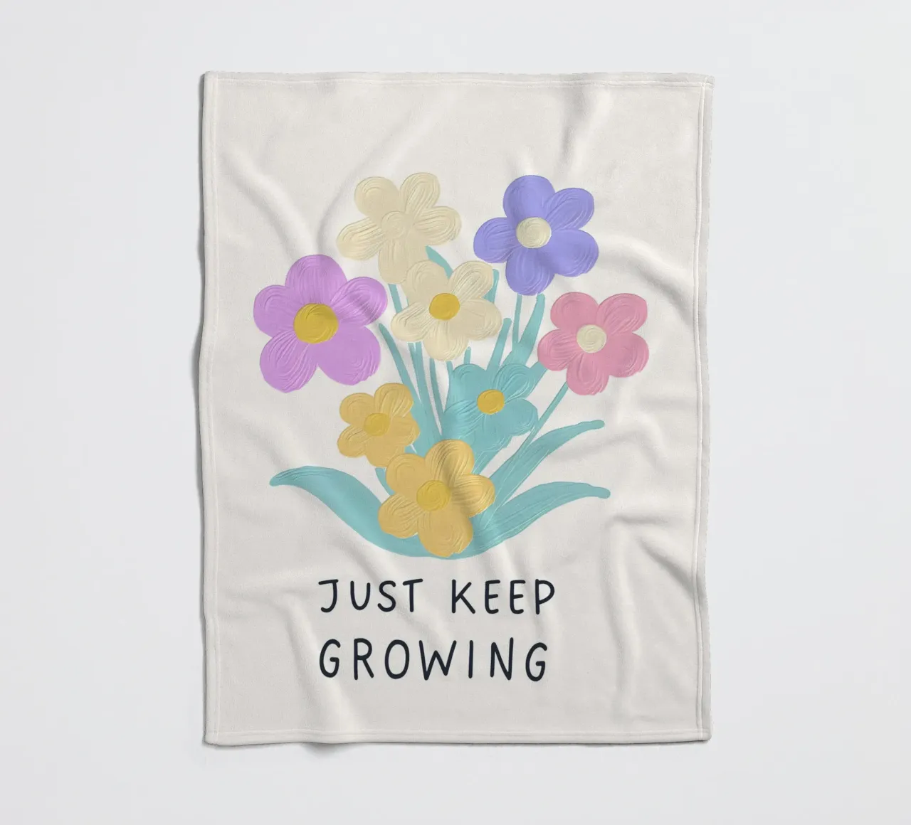 Just keep growing fleece blanket by designsbysophia