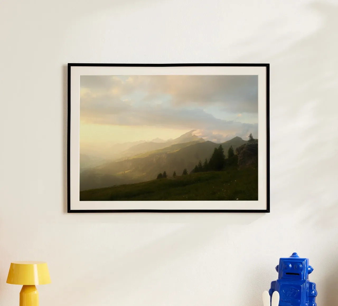 Alpine Sunset Glow poster da FujiSwiss
