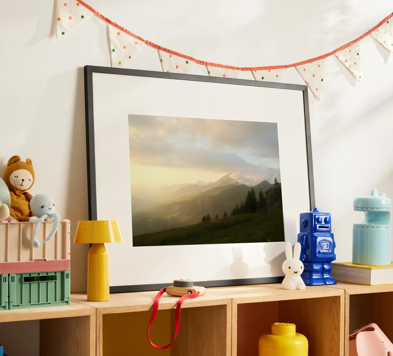 Alpine Sunset Glow poster da FujiSwiss