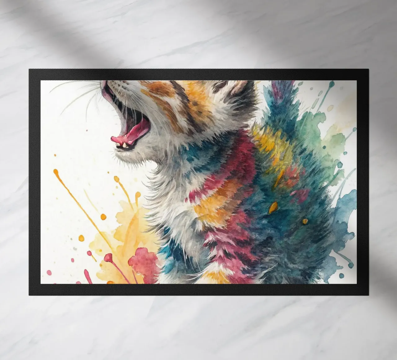 Gattino colorato zerbino da logic