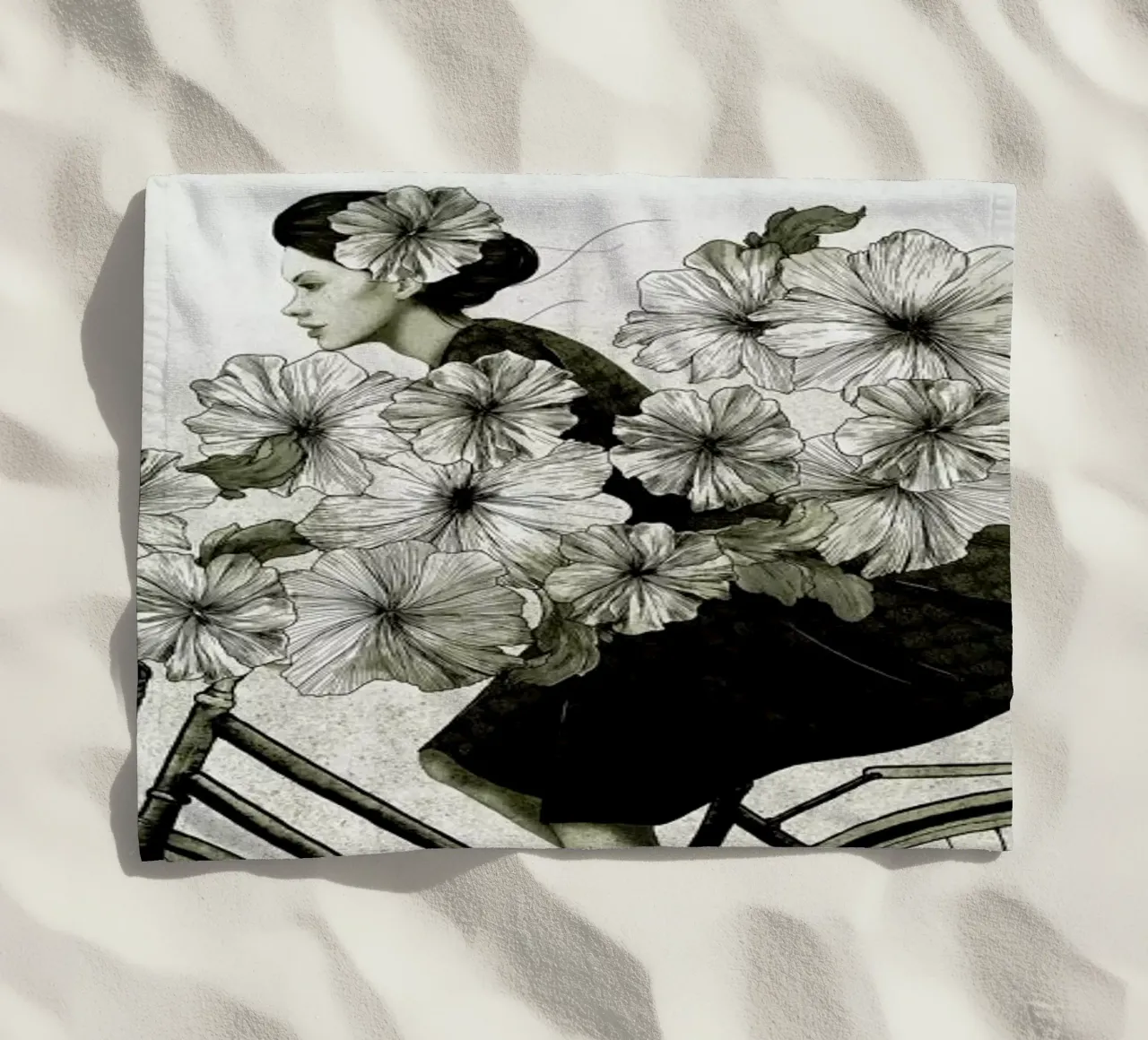 Ride beach towel by Laura Graves