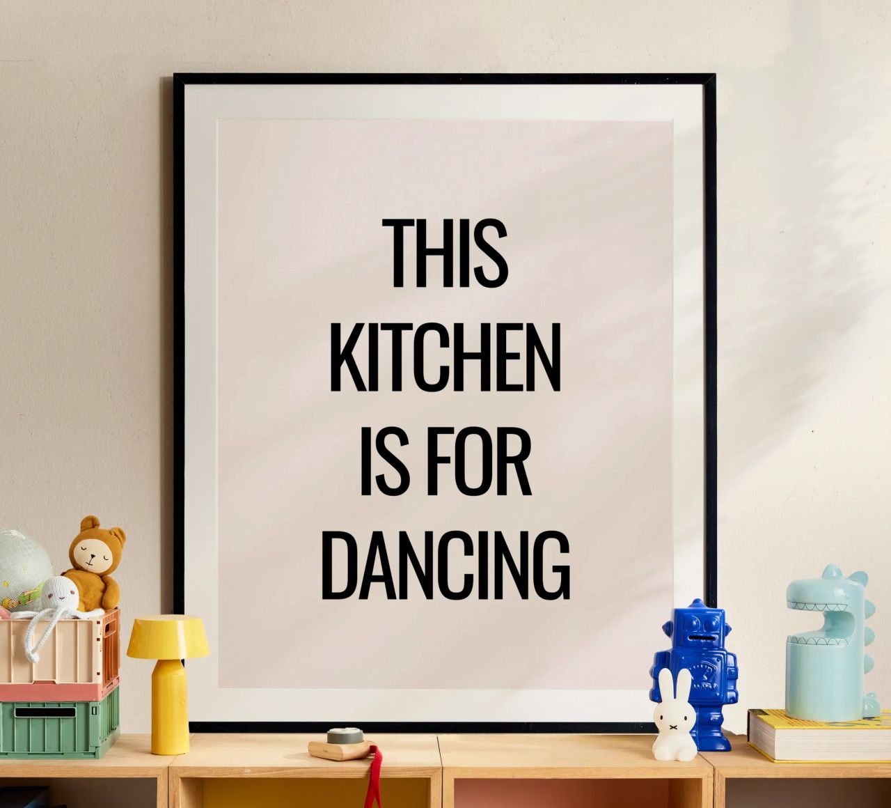 This kitchen is for dancing Poster von designsbysophia