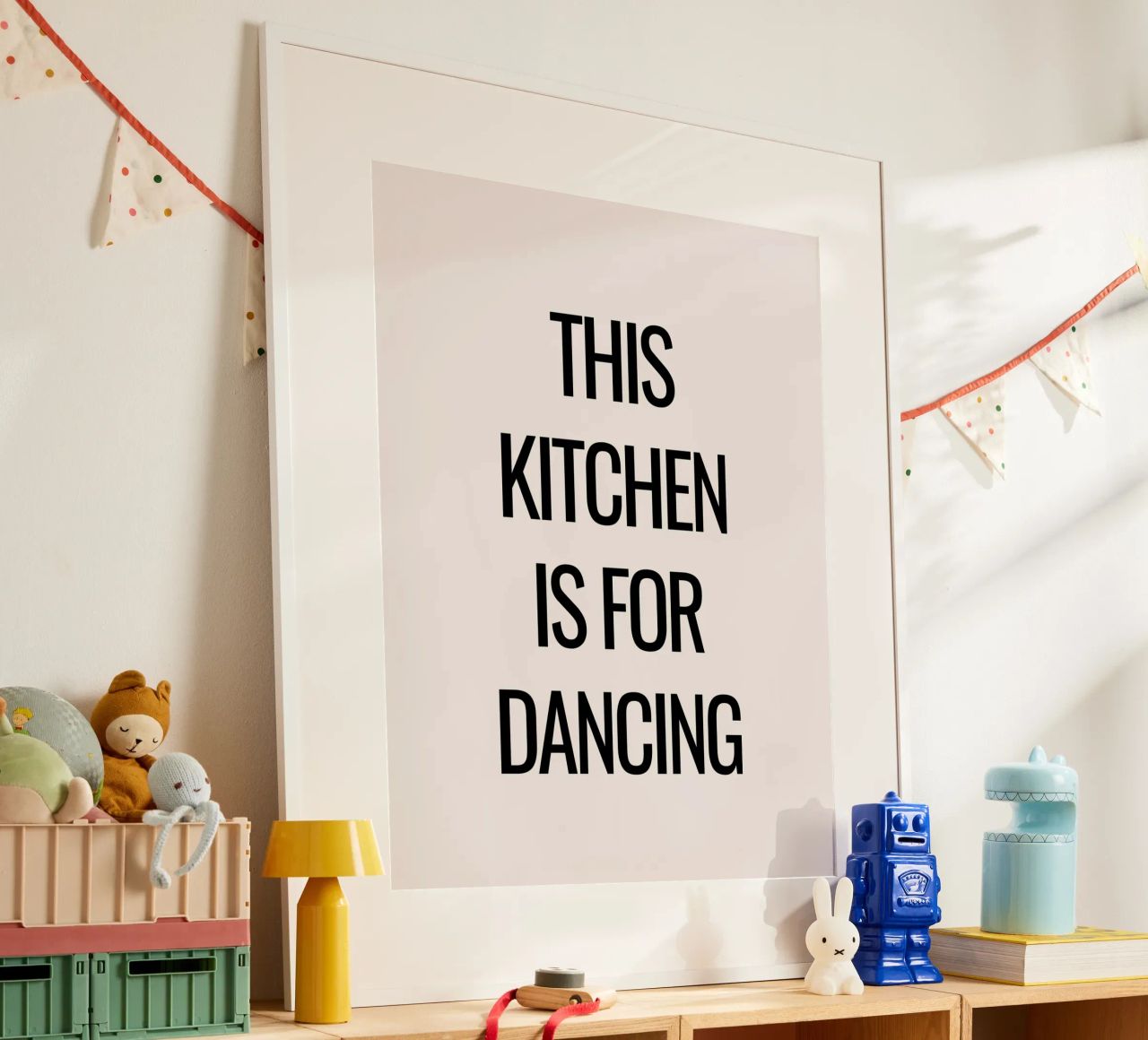This kitchen is for dancing Poster von designsbysophia
