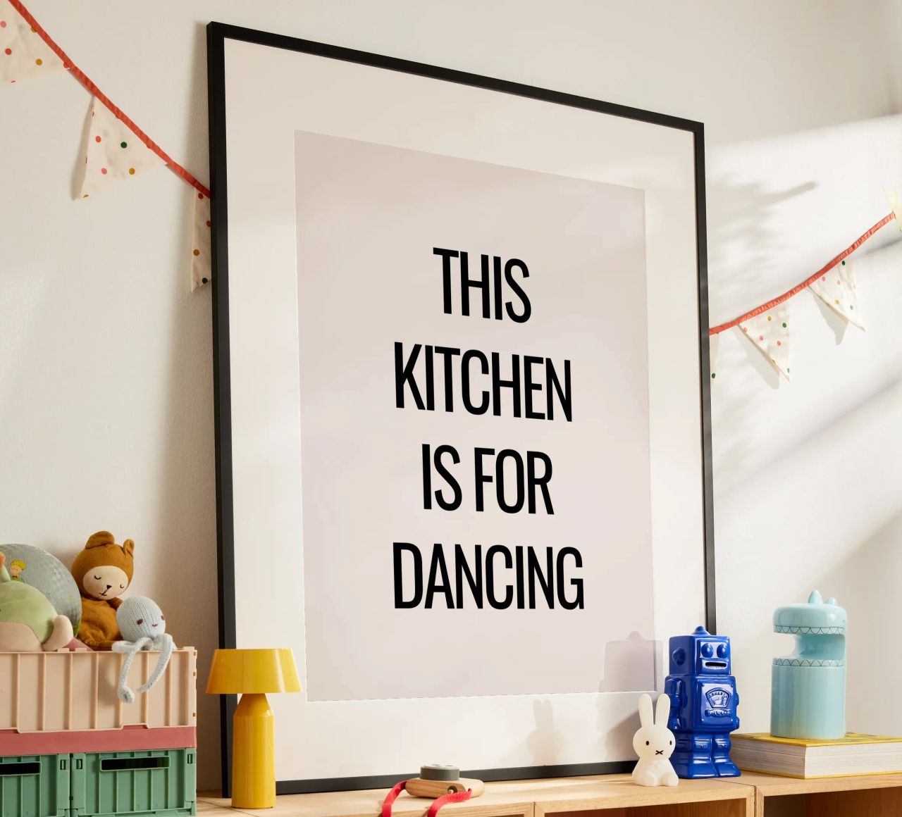 This kitchen is for dancing Poster von designsbysophia