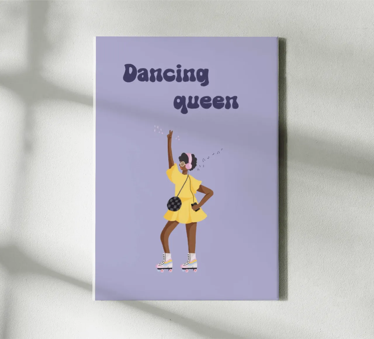 Dancing queen tela con Cornice a cassetta da Papergreyy