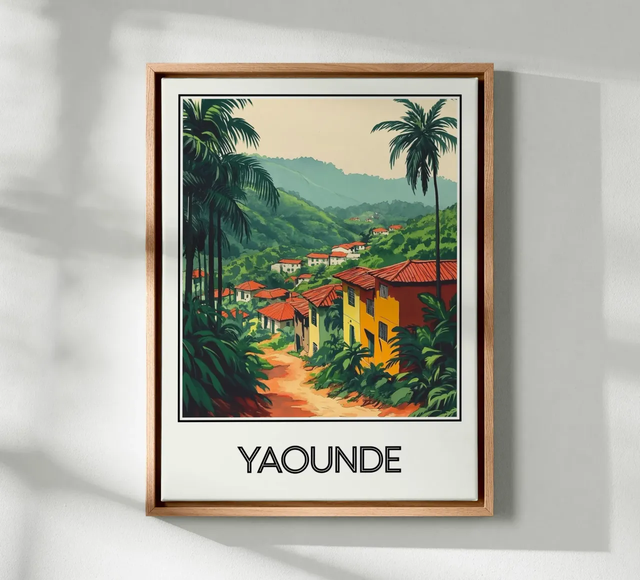 Yaoundé tela con Cornice a cassetta da Frame the World