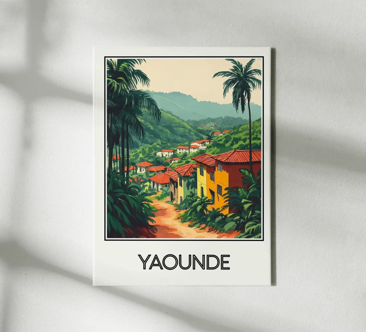 Yaoundé tela con Cornice a cassetta da Frame the World
