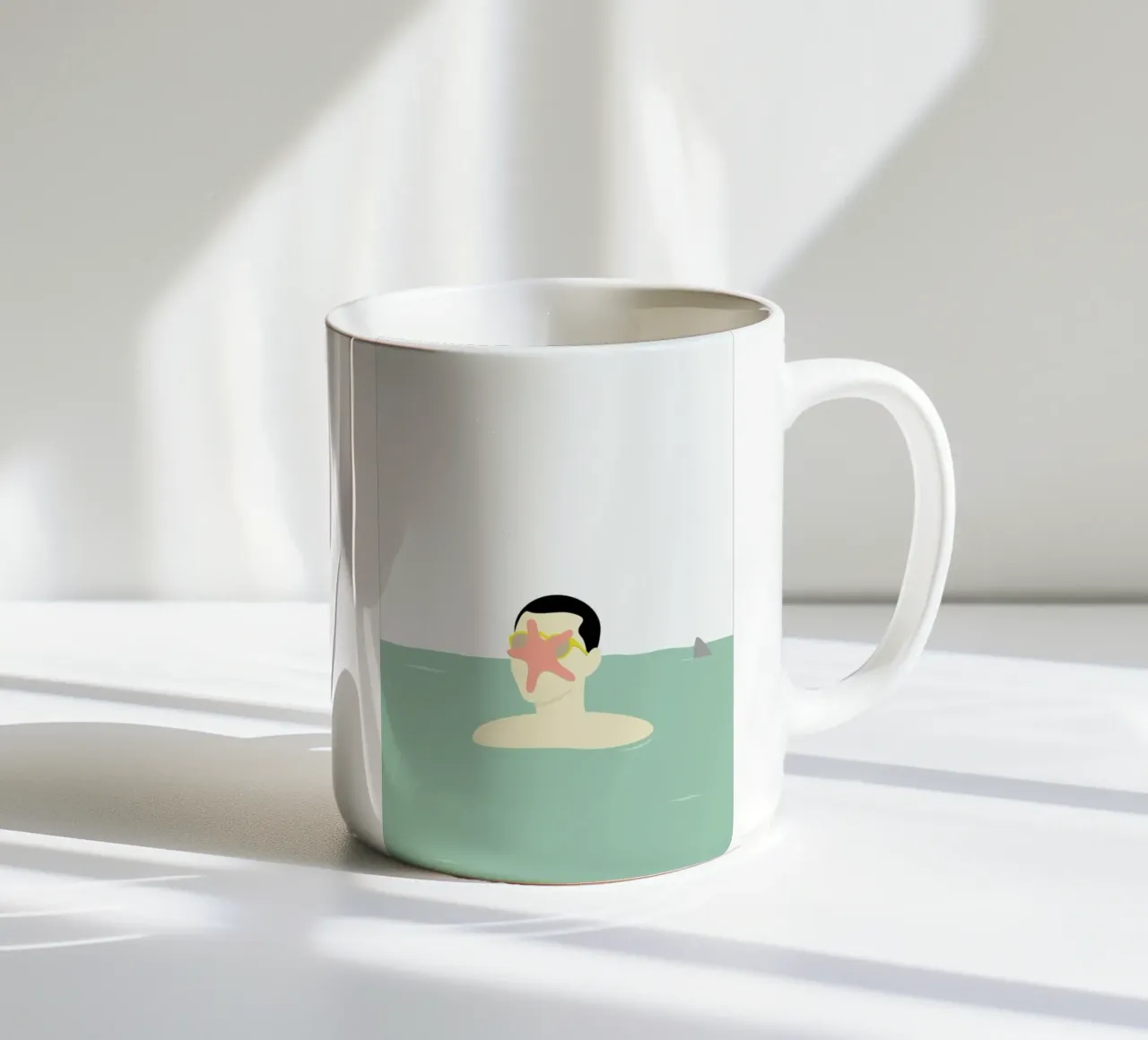 En Smuk Dag Paa Havet tazza in ceramica da Swen Swensøn