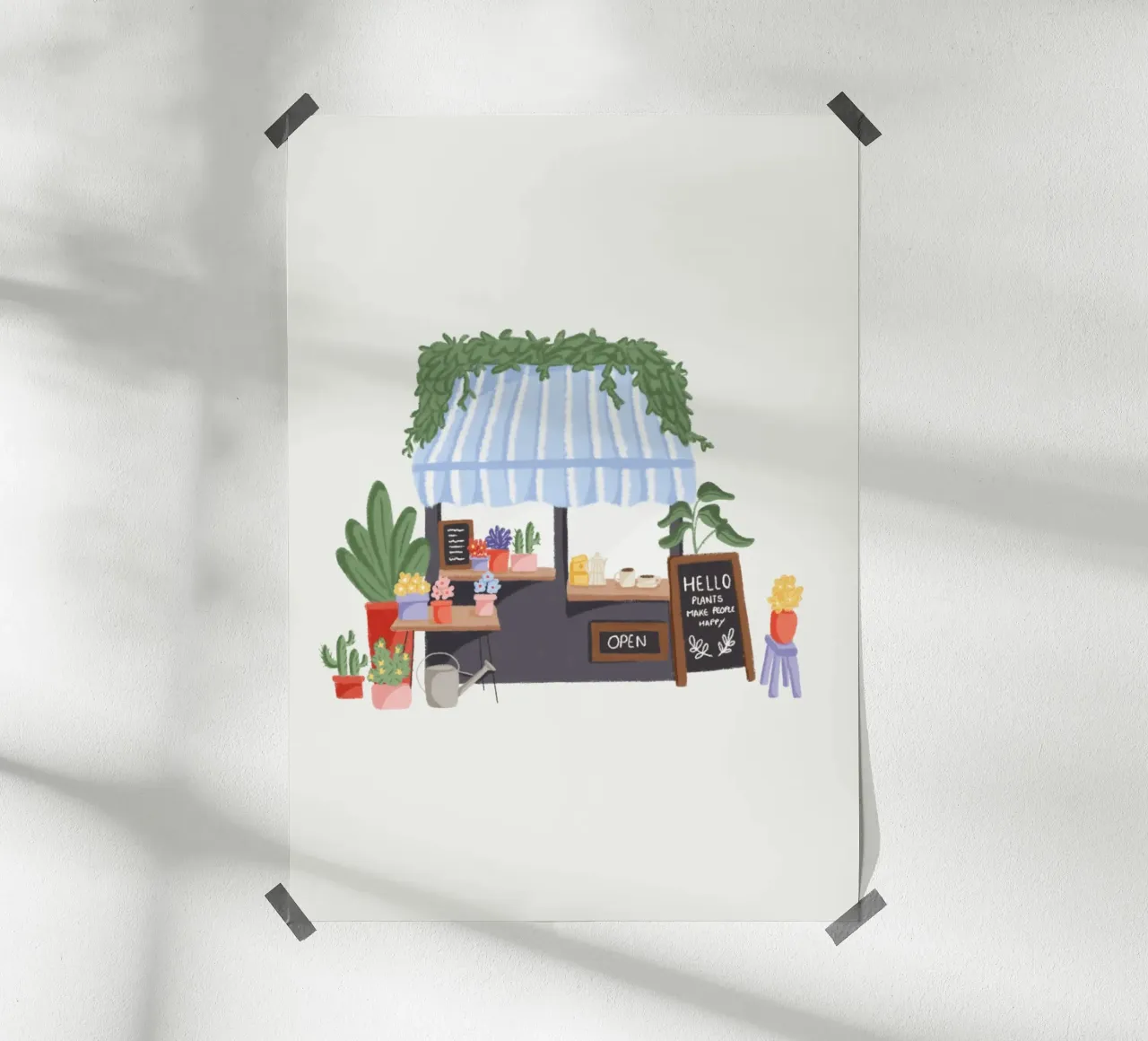 Negozio di fiori poster da Papergreyy