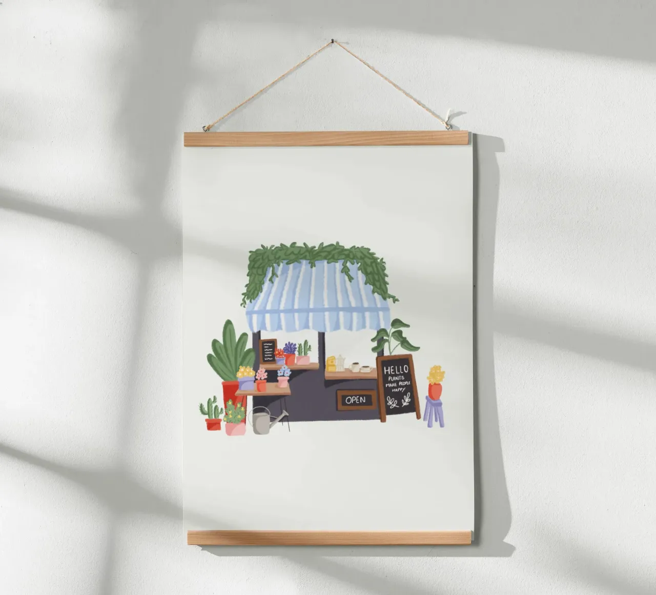 Negozio di fiori poster da Papergreyy