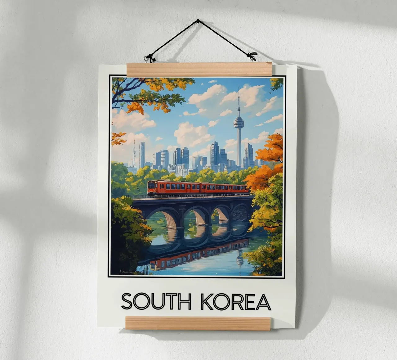Corea del Sud poster da Frame the World