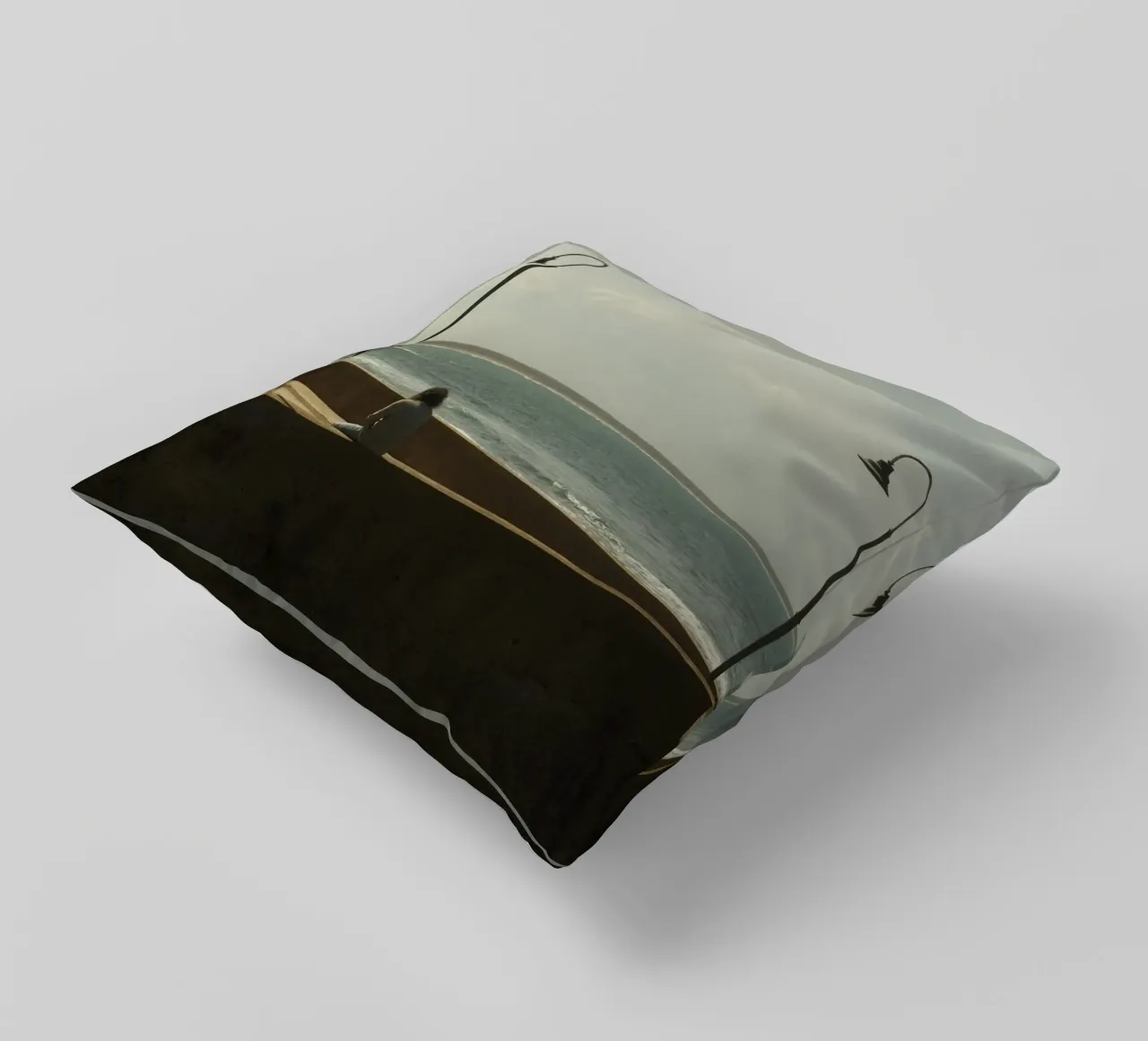 Ocean Pause cuscino da FujiPrints