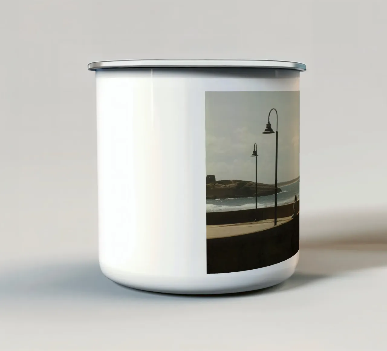 Ocean Pause tazza in smalto da FujiPrints