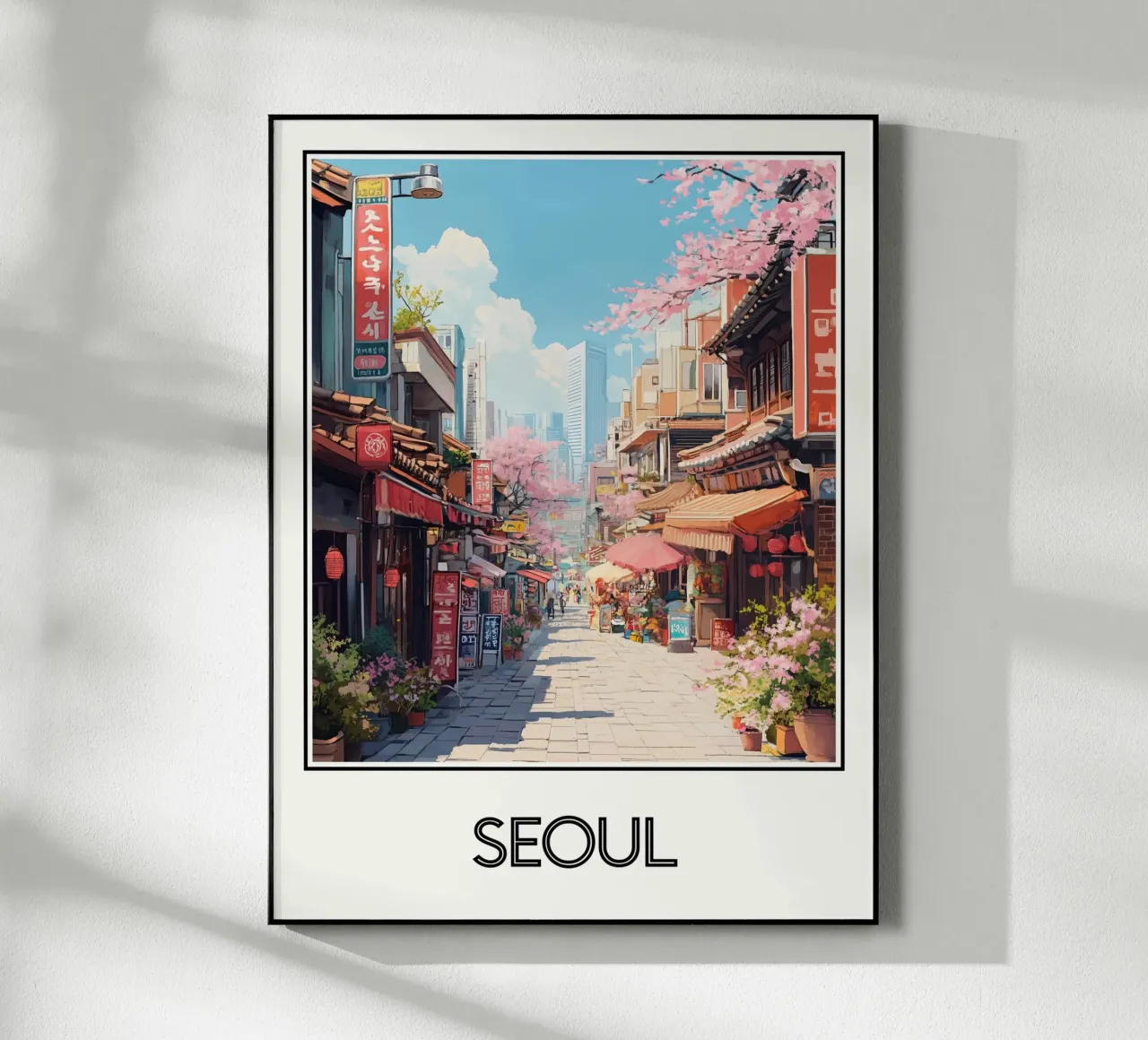 Seoul poster Zuid-Korea acryl van Frame the World